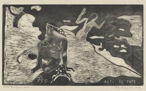 Auti te Pape (Mujeres en el río) de Paul Gauguin