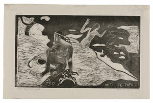 Auti te pape (Mujeres en el río) de la suite Noa Noa de Paul Gauguin