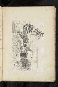 Paisaje con una cabaña y palmeras