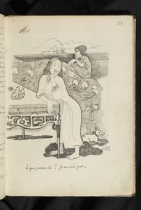 Avant et après - dibujo "À quoi-penses-tu? Je ne sais pas"