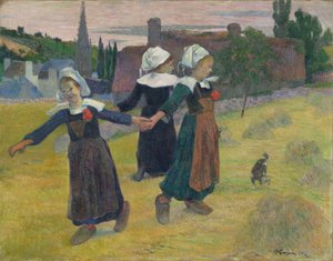 Bailarinas bretonas, Pont-Aven de Paul Gauguin
