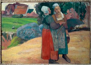 Campesinos bretones de Paul Gauguin