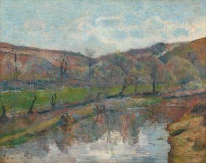 Paisaje de Bretaña, 1888 de Paul Gauguin