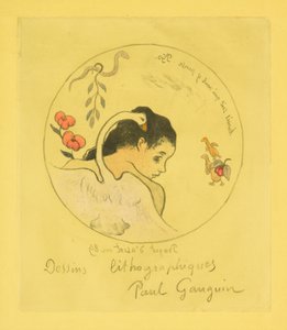 Entwurf für einen Porzellanteller de Paul Gauguin