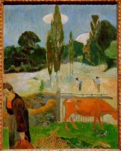 La vaca roja de Paul Gauguin