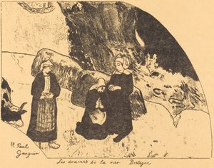 Dramas del mar, Bretaña de Paul Gauguin