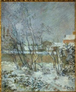 Efecto de nieve, o La nieve en la calle Carcel de Paul Gauguin