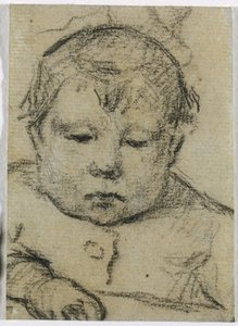 Emil Gauguin de niño, mano derecha hacia adelante de Paul Gauguin