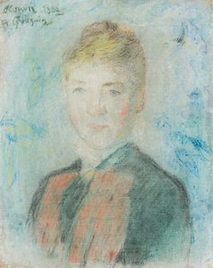 francés:  Mlle S. Manthey, Portrait de Sophie Margrethe Manthey Mlle S. Manthey de Paul Gauguin