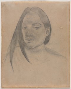 Cabeza de una Mujer Tahitiana de Paul Gauguin