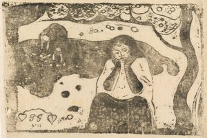 Dolor humano Miseres humaines, en o después de 1895 de Paul Gauguin