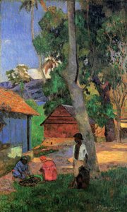 Cabañas en Martinica, 1887 de Paul Gauguin