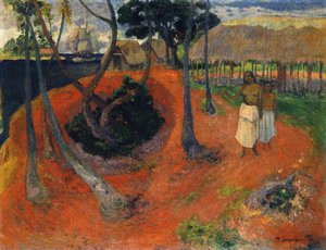 Idilio en Tahití, 1901 de Paul Gauguin