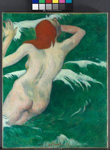 En las olas, 1889 de Paul Gauguin