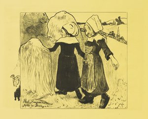 Las alegrías de Bretaña de Paul Gauguin