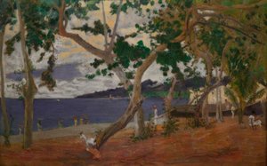 Paisaje costero de Paul Gauguin