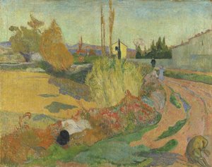 Paisaje en Arles, 1888 de Paul Gauguin