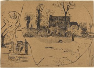 Paisaje en Pont-Aven de Paul Gauguin