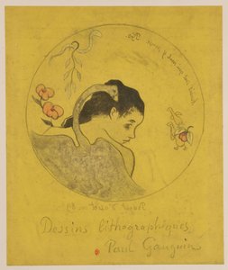 Léda: Entwurf für einen Teller de Paul Gauguin