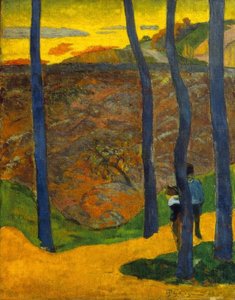 Los árboles azules de Paul Gauguin