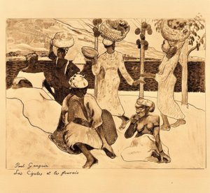 Las cigarras y las hormigas de Paul Gauguin