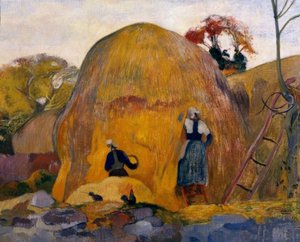Las pilas amarillas o La cosecha rubia de Paul Gauguin