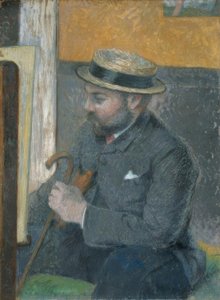 El hombre con canotier