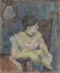 Madame Mette Gauguin en vestido de noche, 1884 de Paul Gauguin