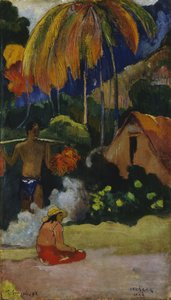 Mahana Maà Paisaje en Tahití de Paul Gauguin