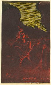 Mahna no Varua Ino (El demonio habla) [verso] de Paul Gauguin