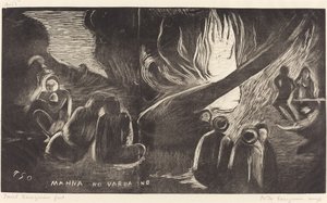 Mahna no Varua Ino (El diablo habla) de Paul Gauguin
