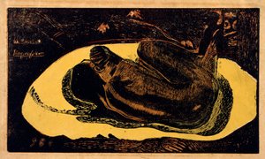 Manao Tupapau Espíritu de los Muertos Observando, 1893-1894 de Paul Gauguin