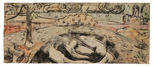 Manao tupapau (Ella piensa en el fantasma o El fantasma piensa en ella) de Paul Gauguin