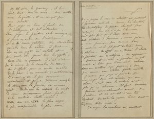 Páginas del manuscrito [recto] de Paul Gauguin