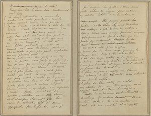 Páginas de Manuscrito [recto] de Paul Gauguin