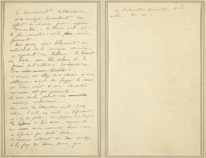Páginas de manuscrito [verso] de Paul Gauguin