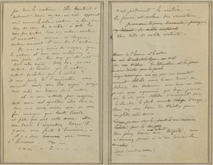 Páginas de manuscrito [verso] de Paul Gauguin
