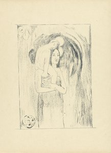 María pone amable Ja Orana María la virgen y el niño El juicio (título de la serie) de Paul Gauguin