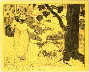 Pastorales de Martinica, de la Suite Volpini: Dessins lithographiques, 1889 de Paul Gauguin