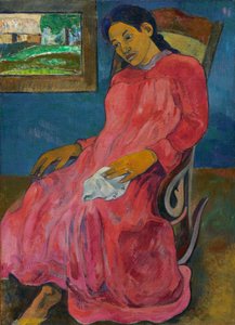 Tahitiano:  Faaturuma Melancólico de Paul Gauguin