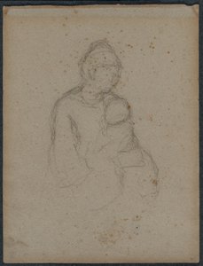 Madre e hijo (recto) de Paul Gauguin