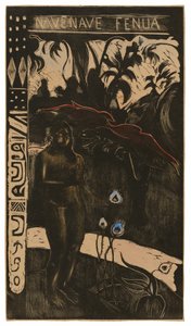 Nave nave fenua (Tierra deliciosa), de la Suite Noa Noa de Paul Gauguin