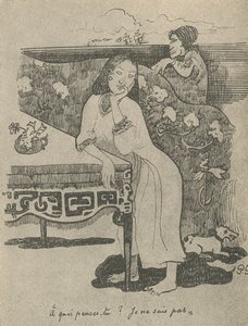 De qué estás pensando no lo sé, 1936 de Paul Gauguin