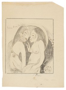 Parau Hina Tefatou (Palabras entre la Diosa de la Luna y el Dios de la Tierra) de Paul Gauguin