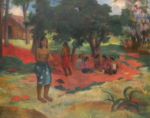 Parau Parau (Palabras susurradas). 1892 de Paul Gauguin