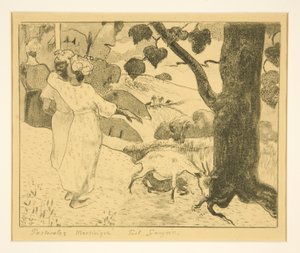 Pastoral Martinica de Paul Gauguin