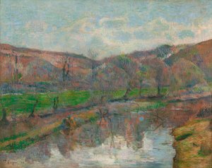 Paisaje de Bretaña de Paul Gauguin