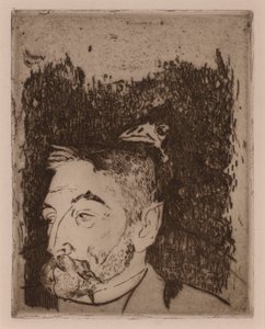 Retrato de Sat?fane Mallarm? de Paul Gauguin