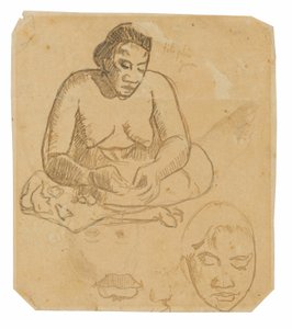 Mujer Tahitiana Sentada (recto); Mujer Tahitiana de Pie (verso)