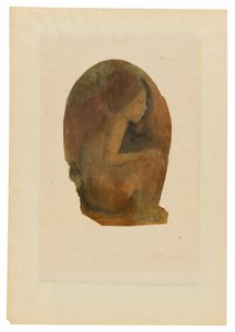 Joven tahitiano sentado de Paul Gauguin